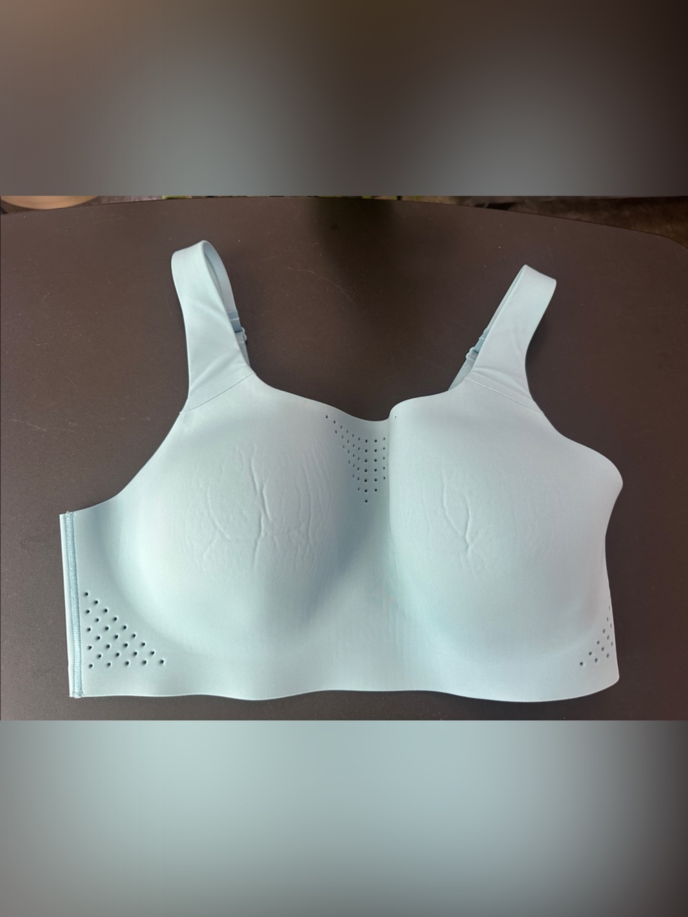 Seamless Light Blue Wireless Comfort Bra